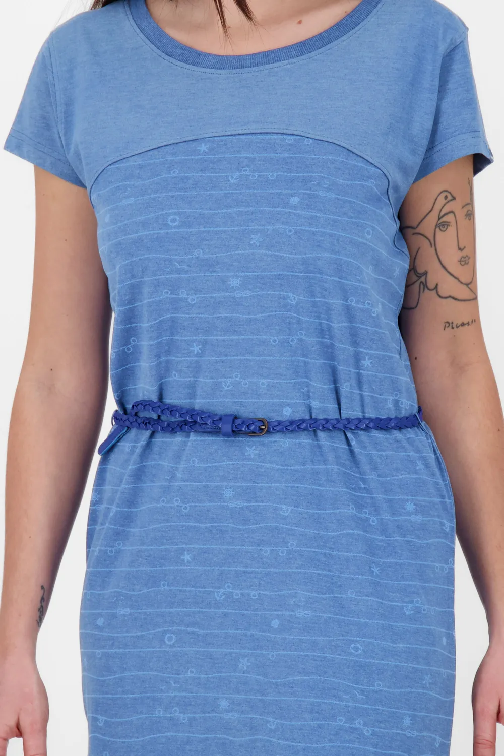 Alife & Kickin ClariceAK Kleid Blau Streifen Retro