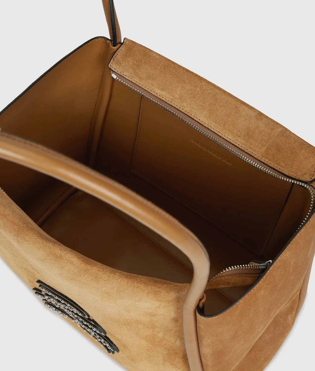 Karl Lagerfeld K/Autograph Patch Tote Wildleder