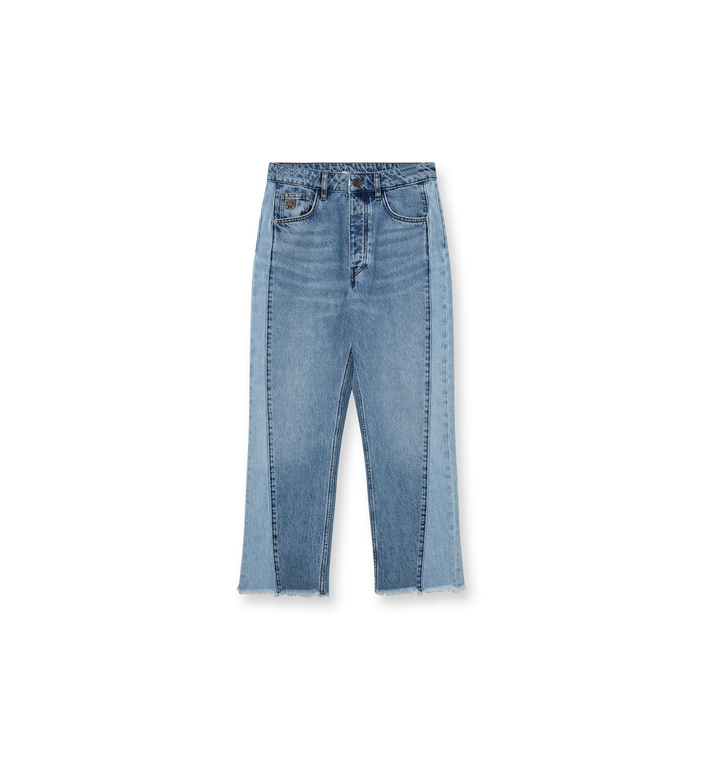 Mos Mosh MMHEpic Tone Jeans Hellblau Cropped Weit