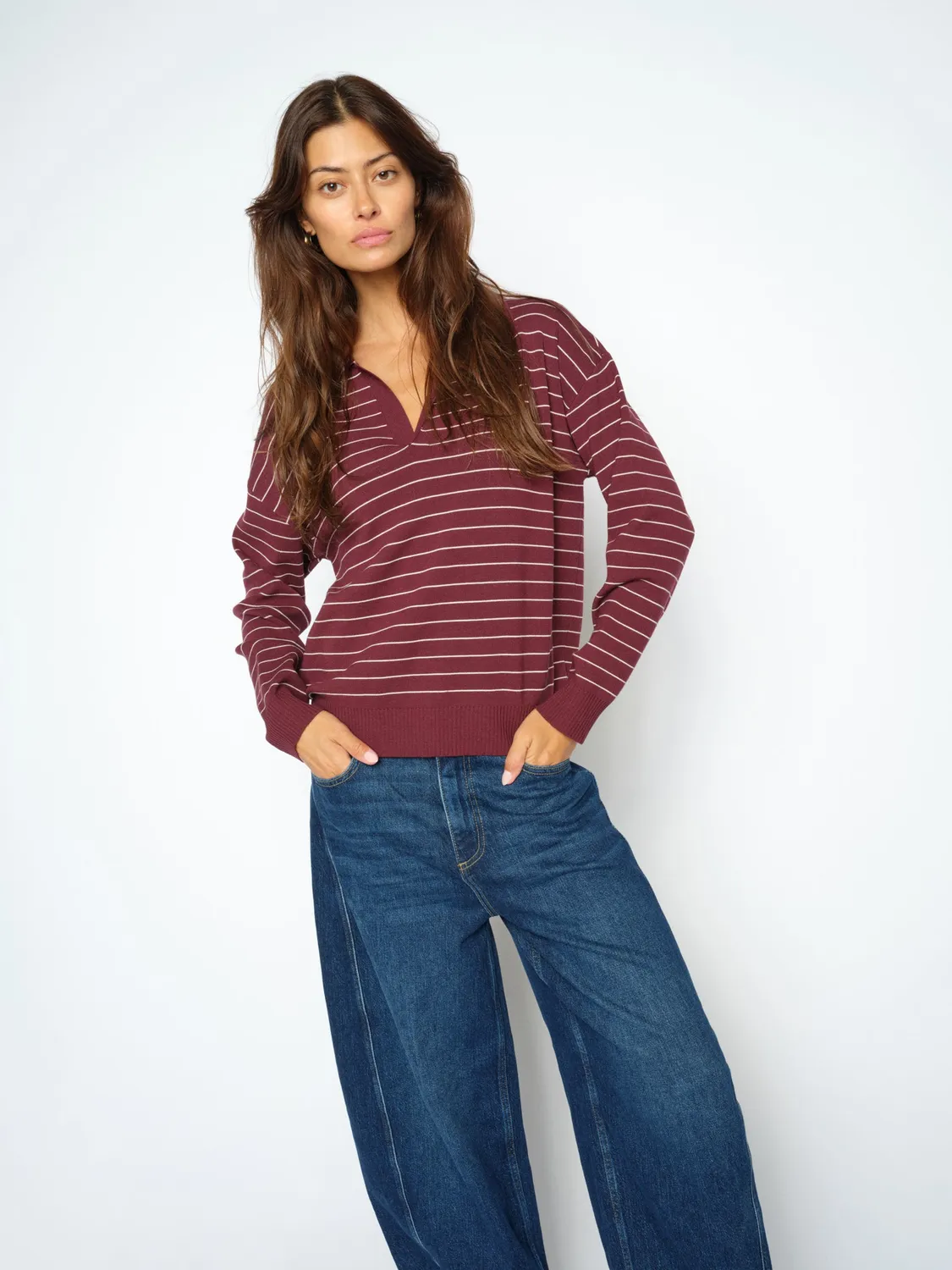 Mos Mosh MMAliz Caliz Strickpullover gestreift