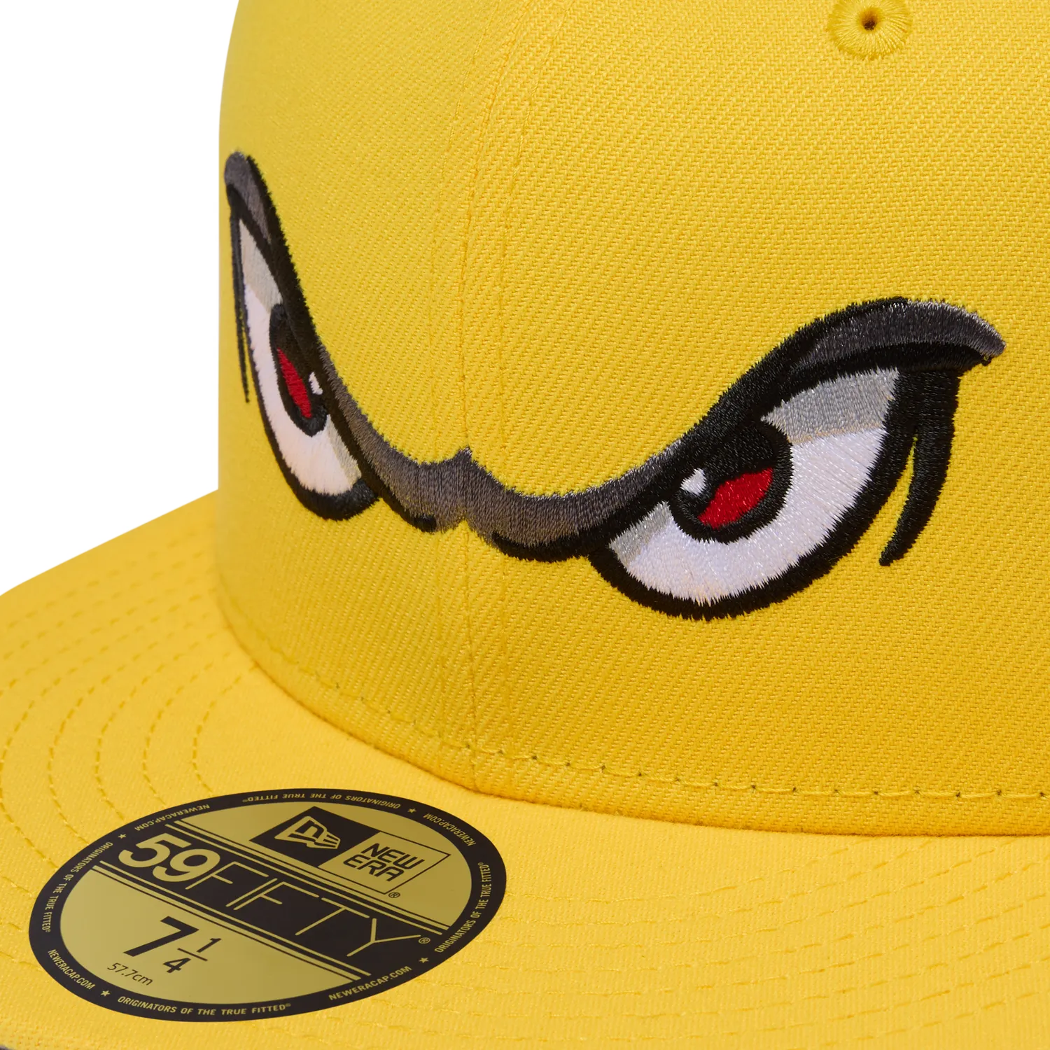 Corteiz Storm New Era 59Fifty Fitted Cap Yellow Stickerei