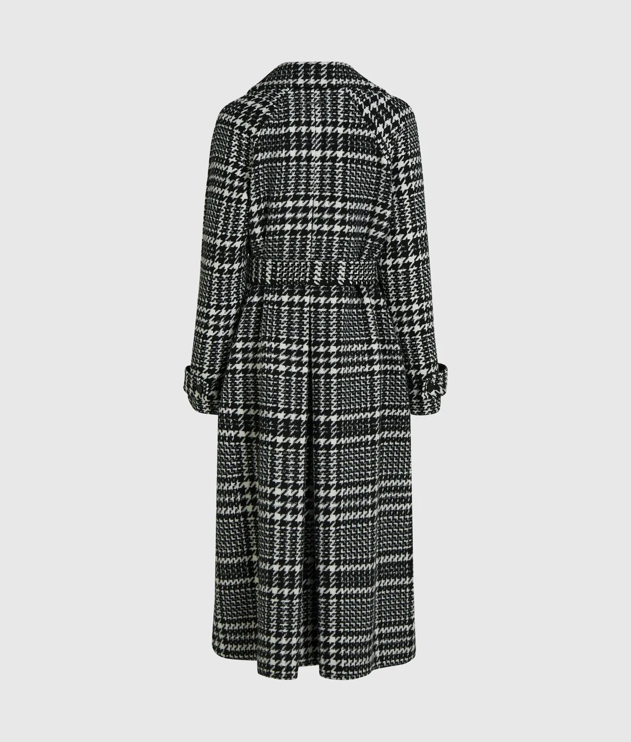 Karl Lagerfeld Hahnentritt Mantel Wollmix Gürtel