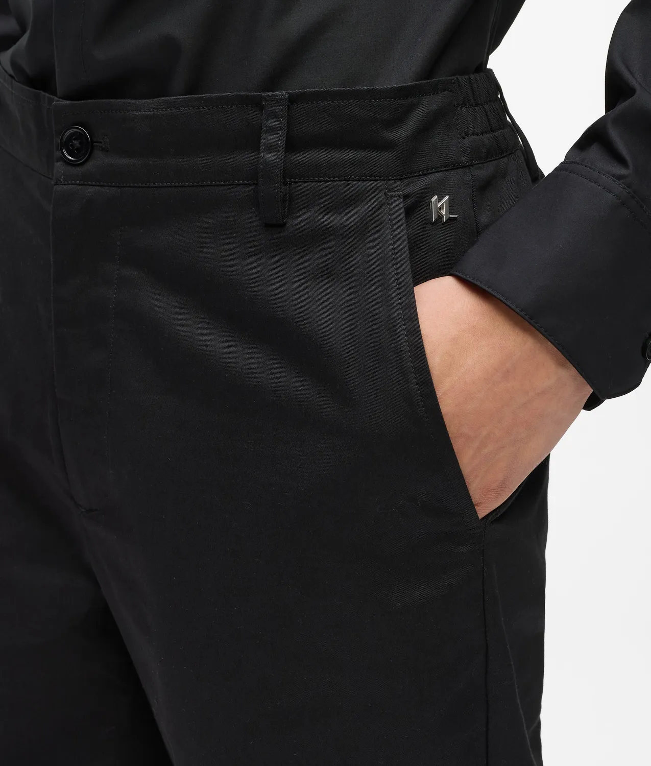 Karl Lagerfeld Classic Chino Hose Baumwolle elastisch