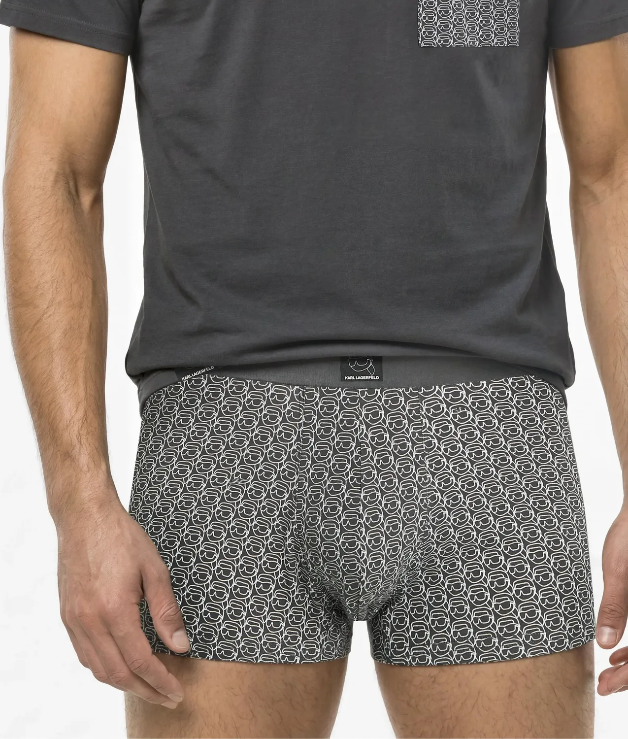 Karl Lagerfeld Ikon Pyjama Set Shirt Boxer Box