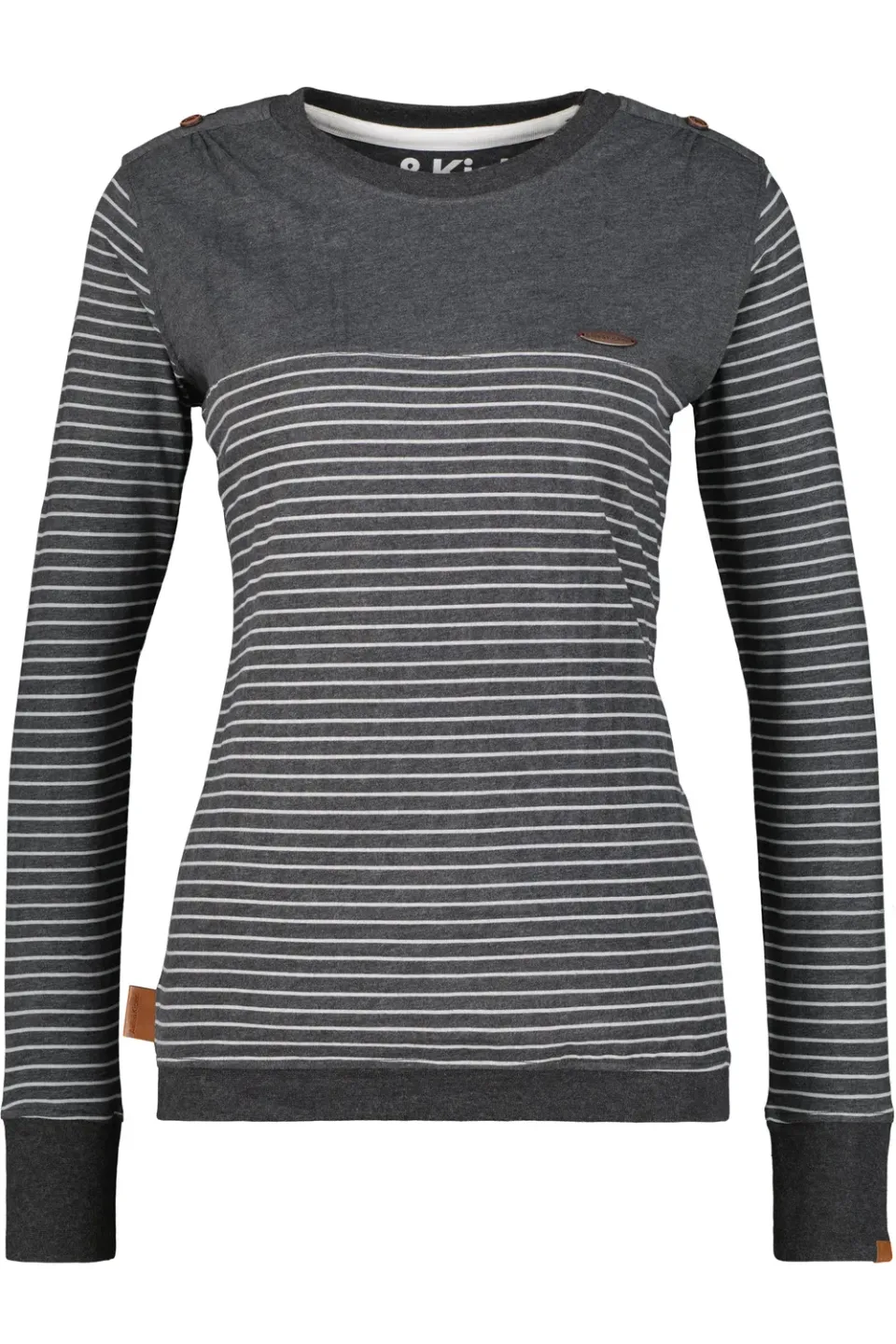 Alife & Kickin LeonieAK Z Longsleeve Schwarz gestreift Damen
