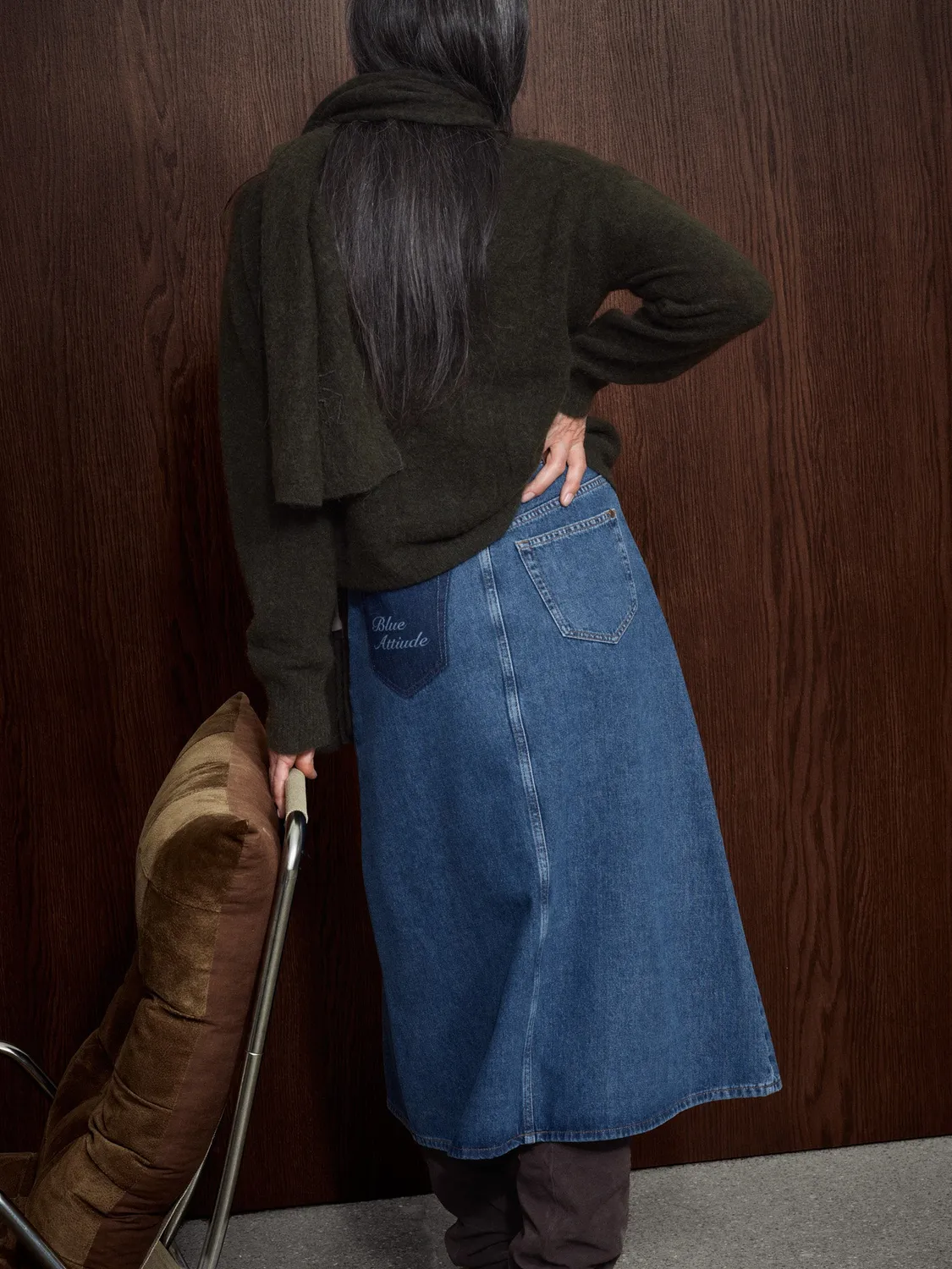 Mos Mosh MMDany Enk Rock Denim Hohe Taille