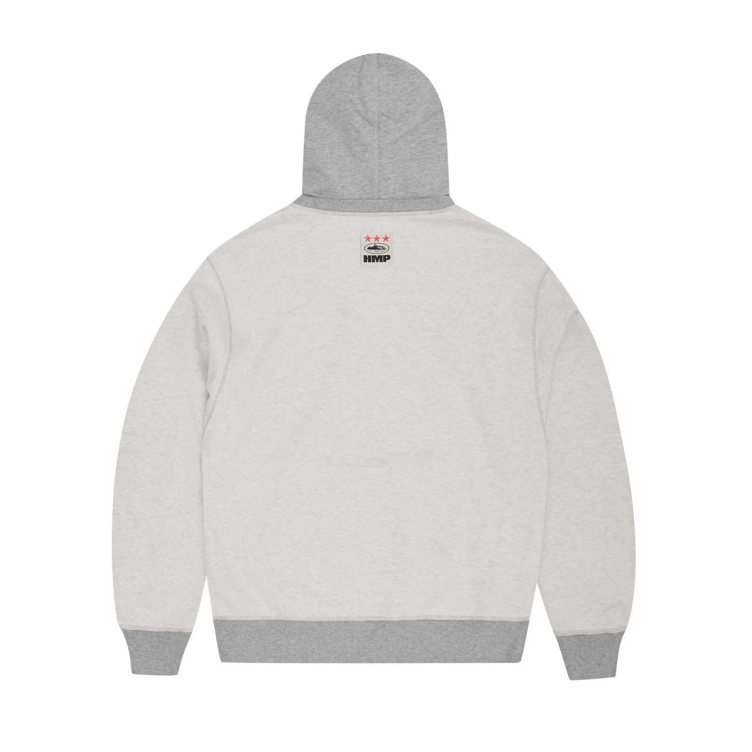 Corteiz HMP Contrast Hoodie Heather Grey Baumwolle