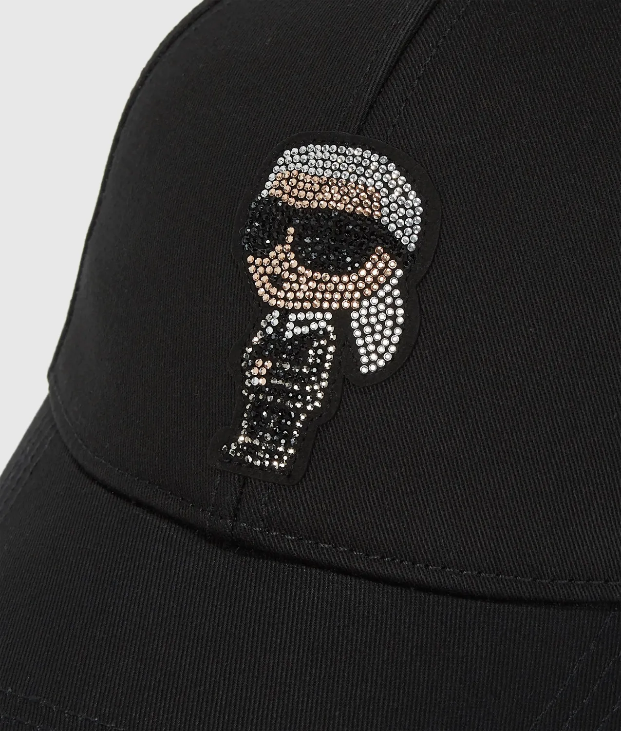 Karl Lagerfeld Ikon Rhinestones Cap schwarz One Size
