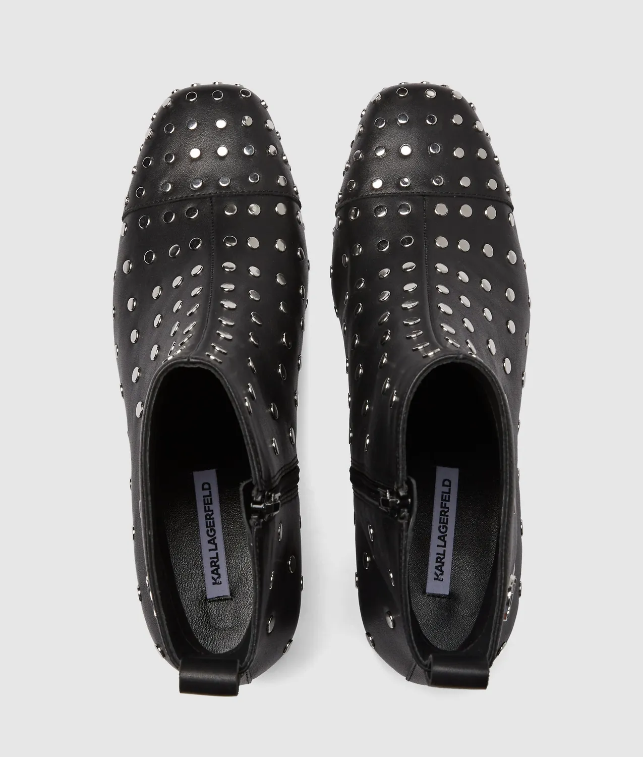 Karl Lagerfeld Beata Stiefeletten schwarz Nieten Plateau