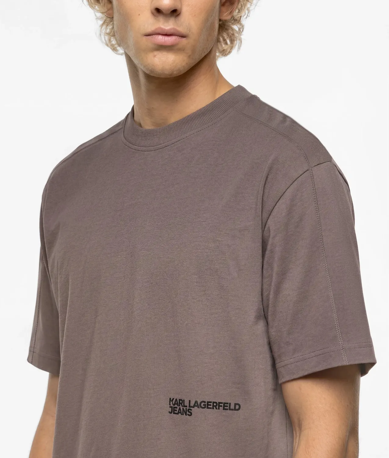 Karl Lagerfeld KL Jeans Relaxed T-Shirt Naht schwarz