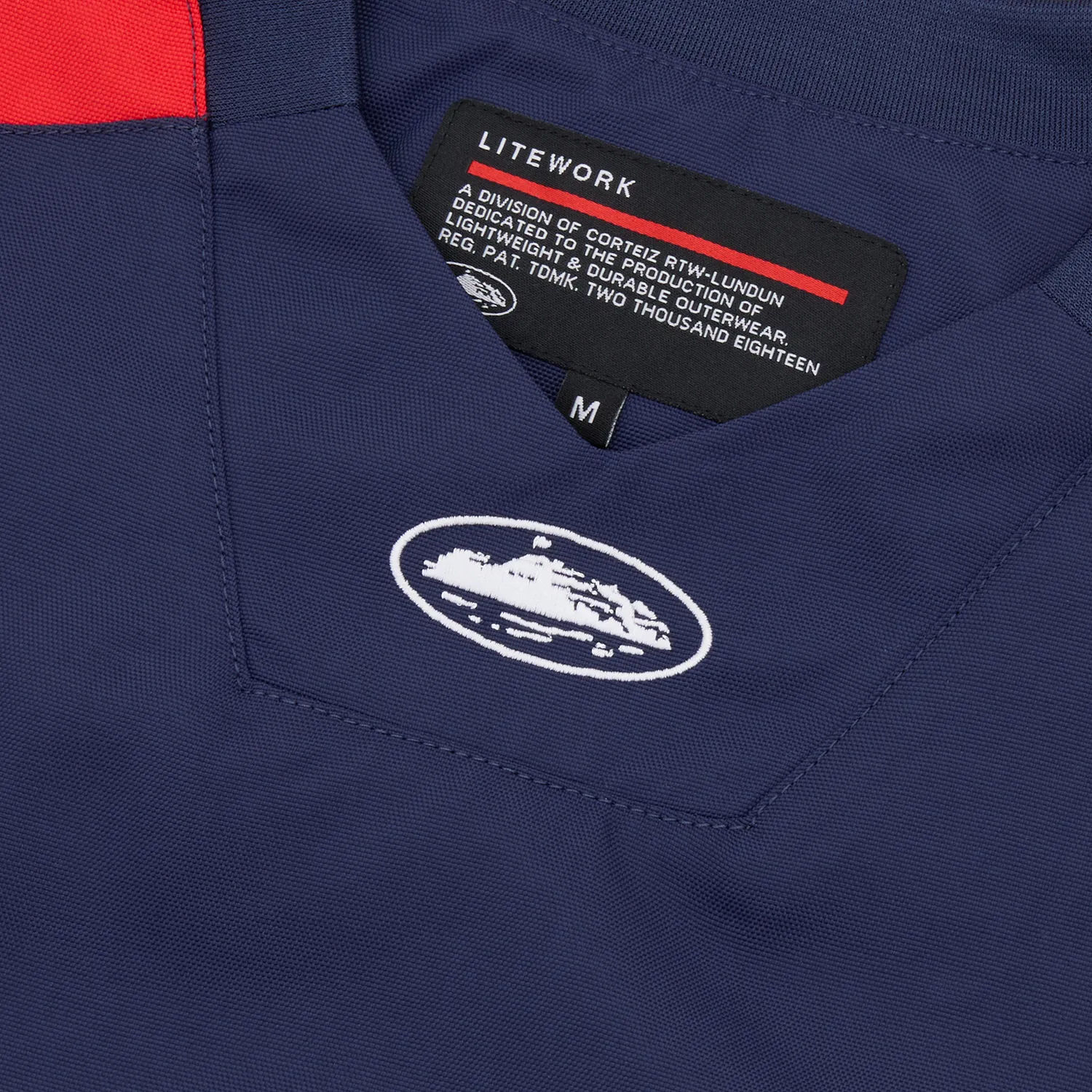 Corteiz Rossa Windbreaker Windjacke Navy leicht