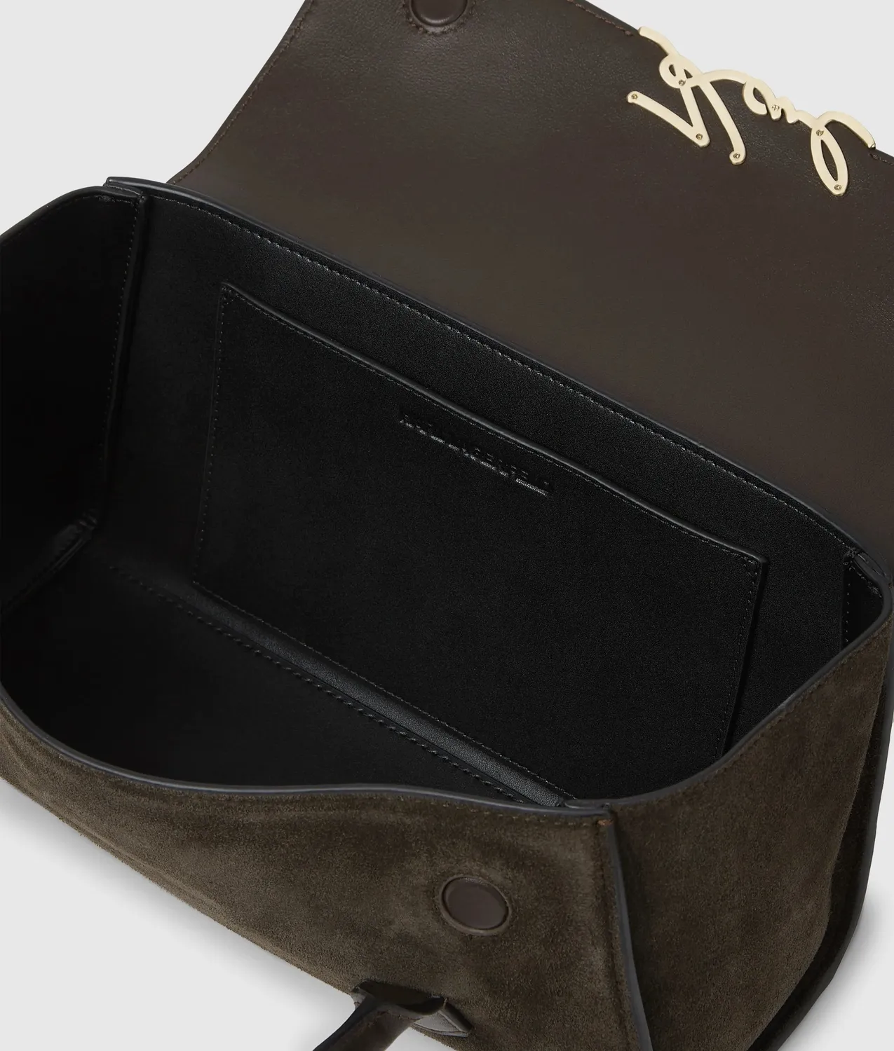 Karl Lagerfeld K/Signature Schultertasche Wildleder