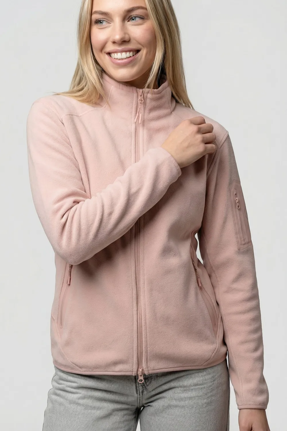Alife & Kickin SagaAK F Fleece Sweatjacke pink Damen
