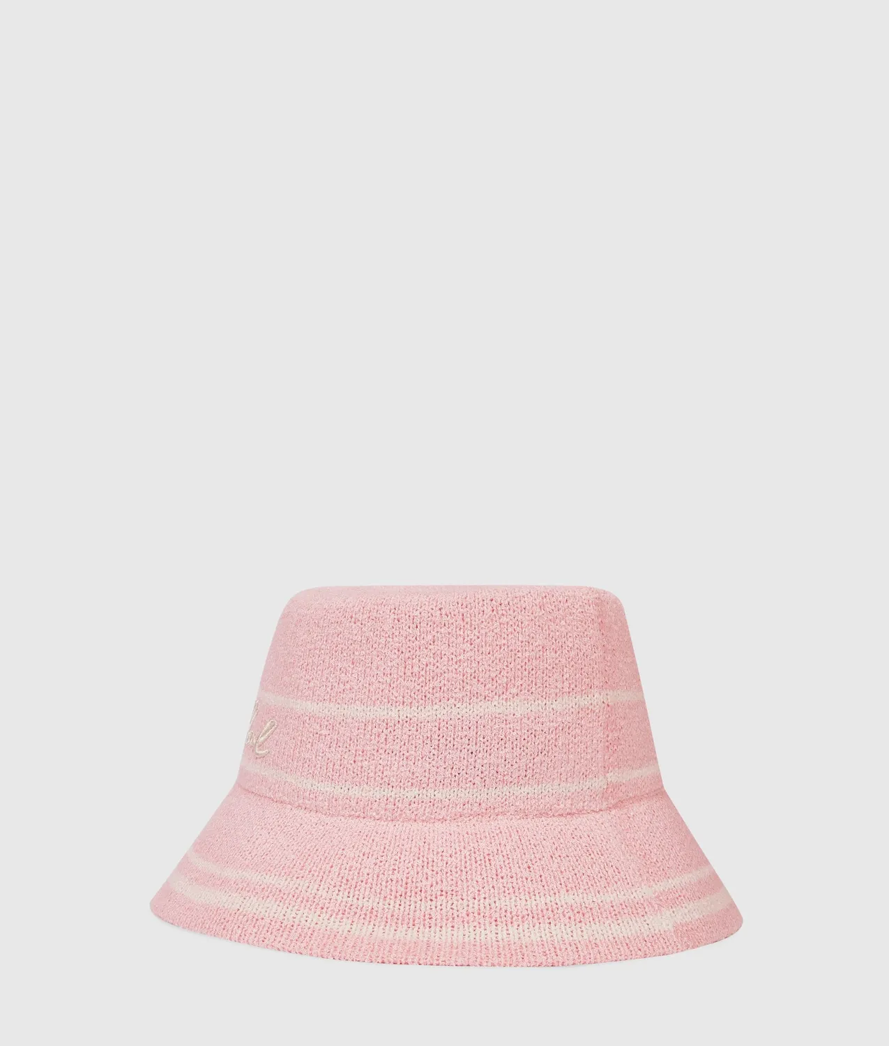 Karl Lagerfeld Signature Knit Bucket Hat Fischerhut