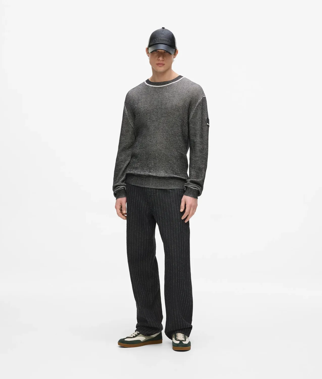 Karl Lagerfeld KL Jeans Waffle Knit Pullover Herren