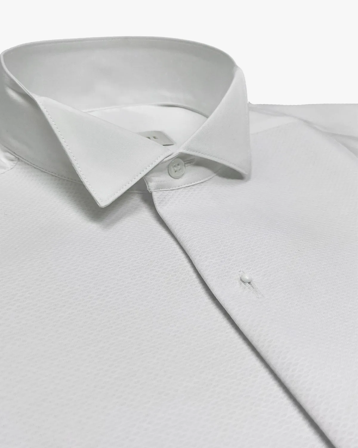 Gloriette Frackhemd Regular Fit Weiß Piqué