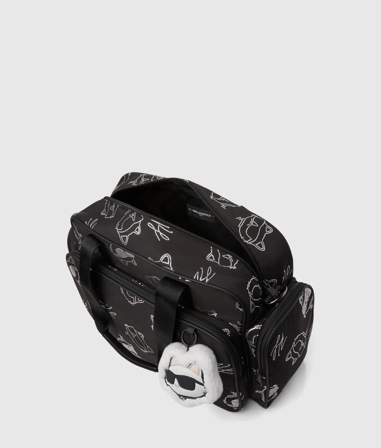 Karl Lagerfeld Ikon Choupette Wickeltasche Baby Zip-Top Gross