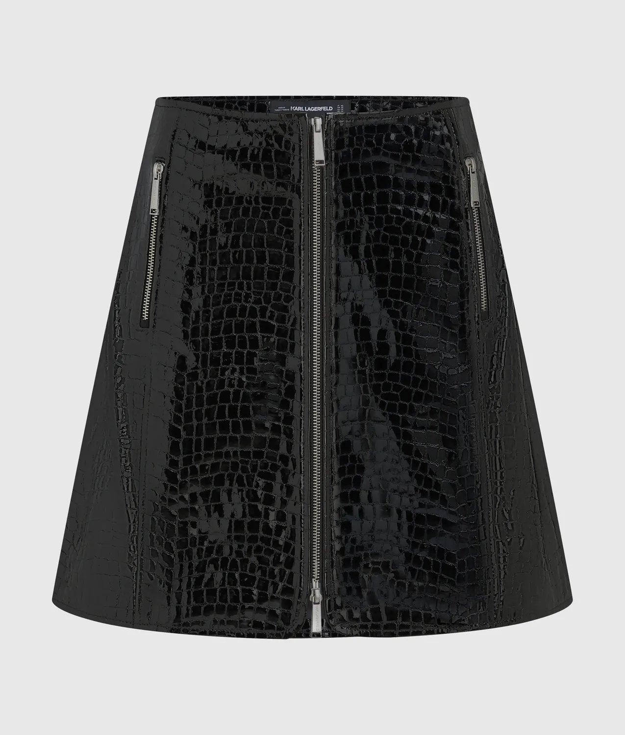 Karl Lagerfeld KL Studio Croco Lederrock Kroko