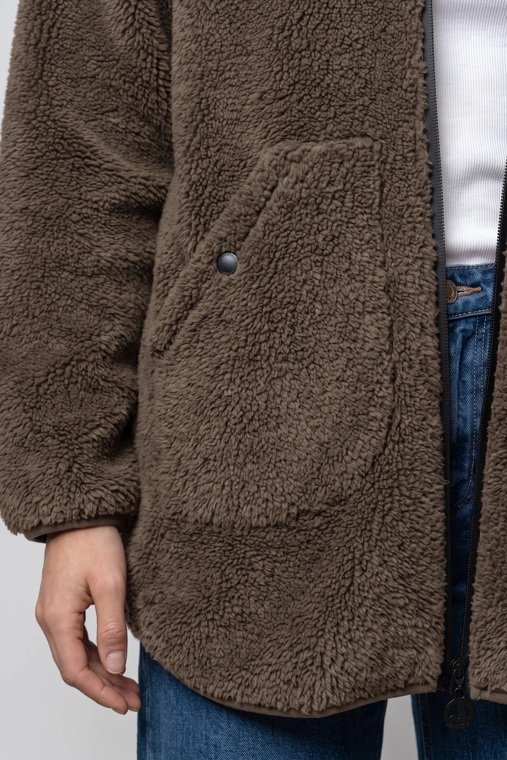 Alife & Kickin SariaAK T Teddyjacke Braun Damen