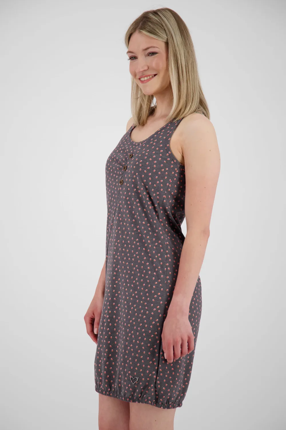 Alife & Kickin CameronAK B Kleid Grau gemustert