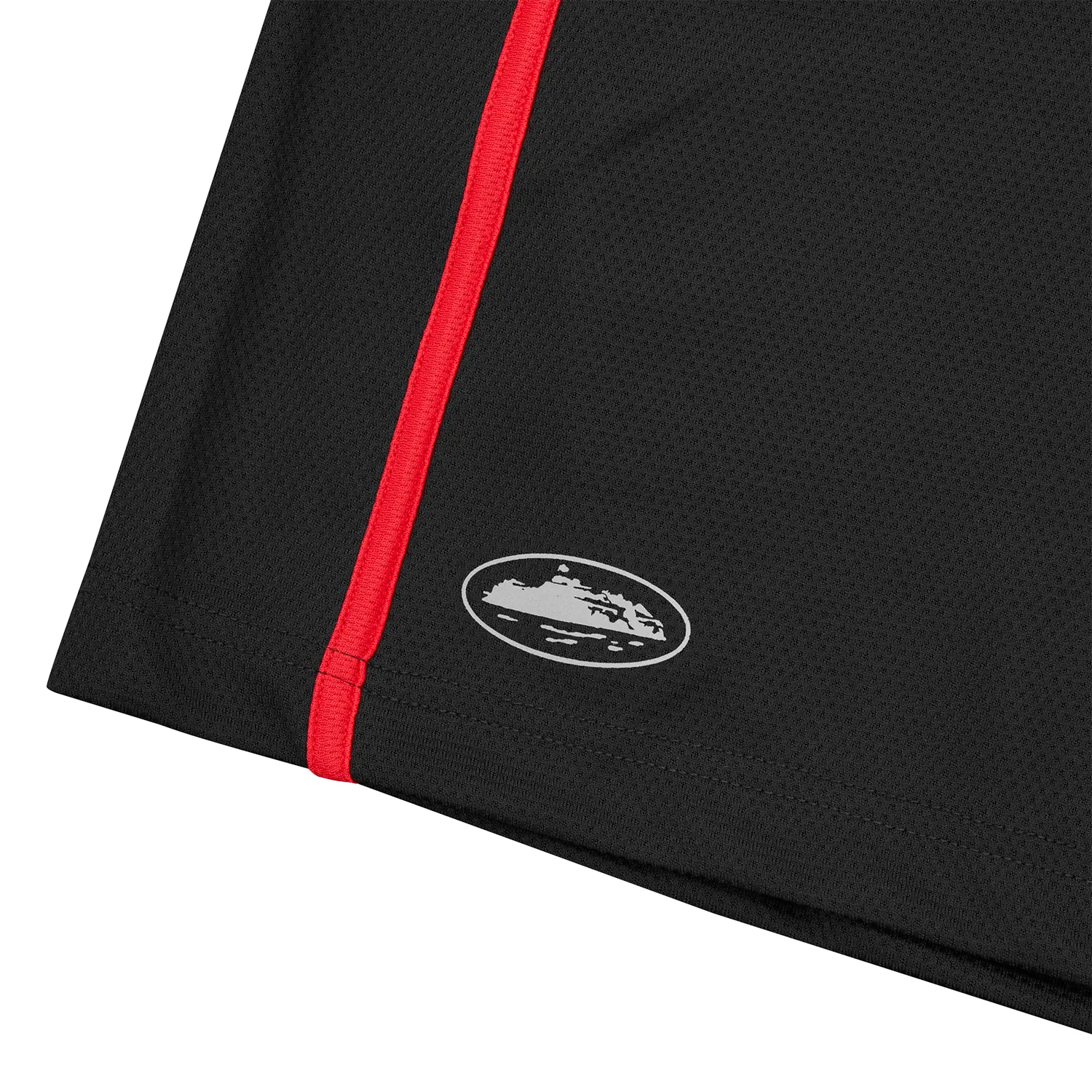 Corteiz Touring Short Shorts Schwarz mit 3M-Logos
