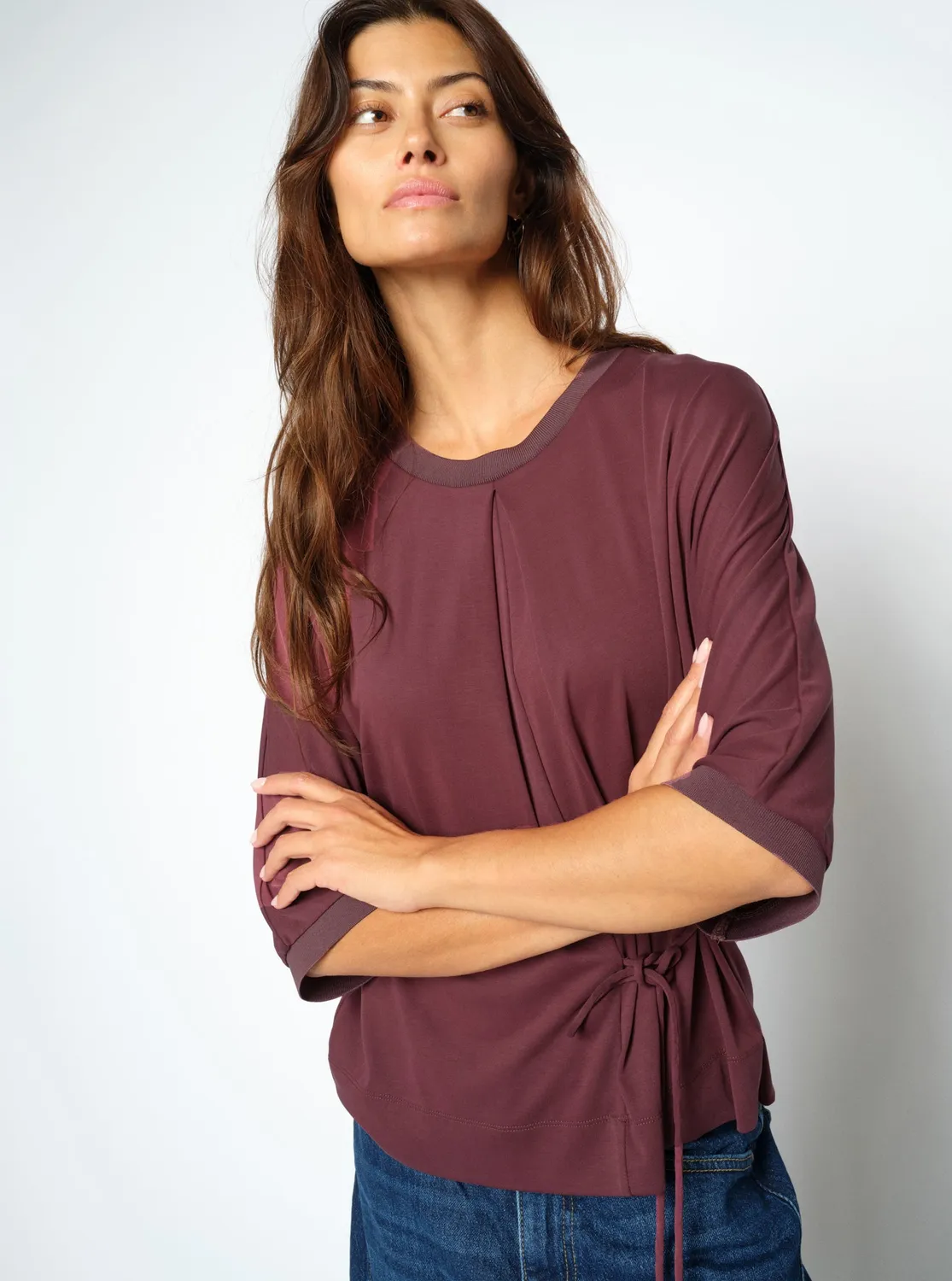 Mos Mosh MMJuana O-Neck T-Shirt Port Royale Wickeloptik