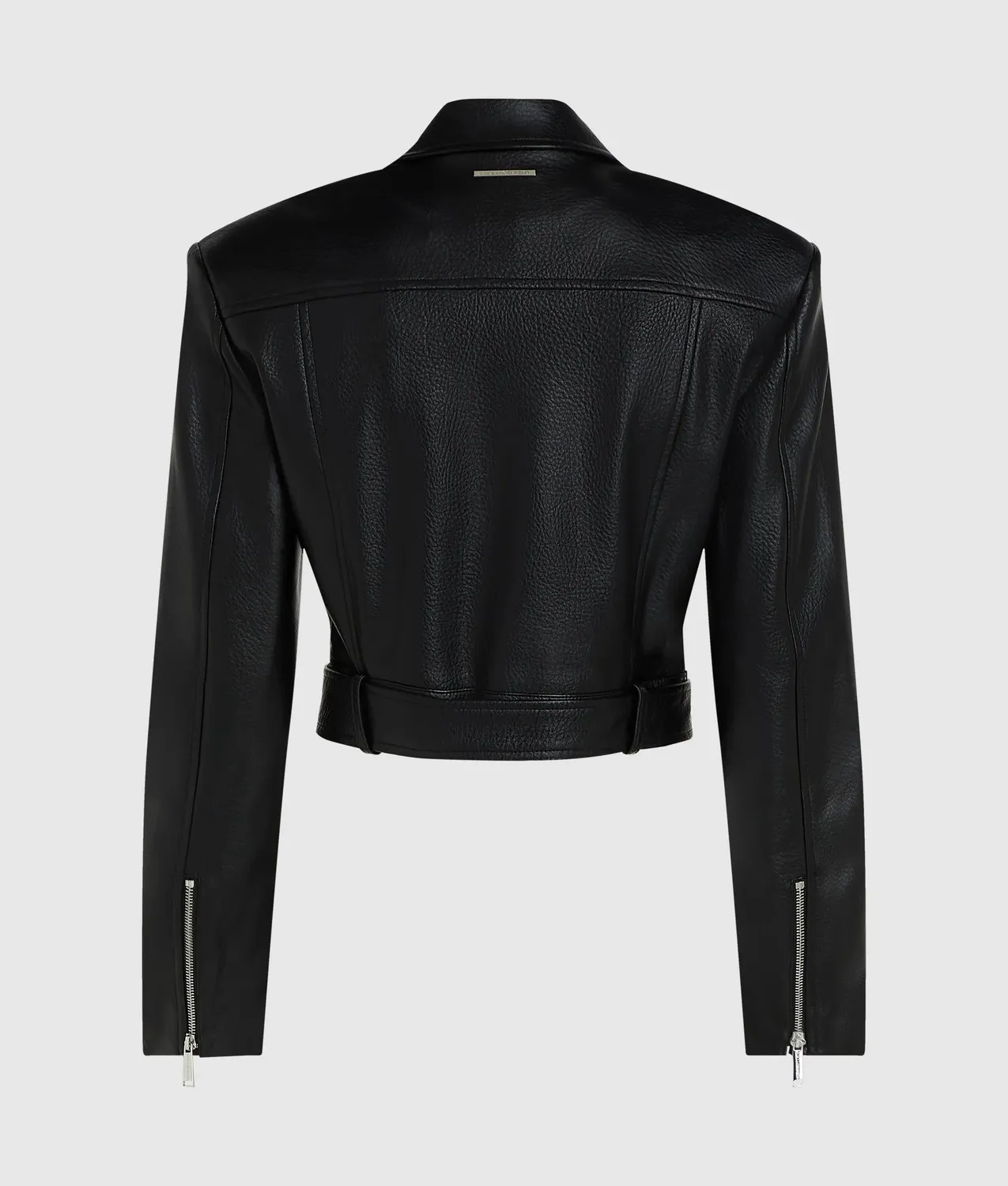 Karl Lagerfeld Bikerjacke Kunstleder Cropped Gr. 8