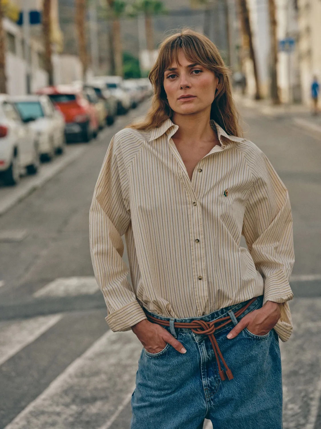 Mos Mosh MMHMaster Stripe Shirt Hemd Misty Blue Baumwolle