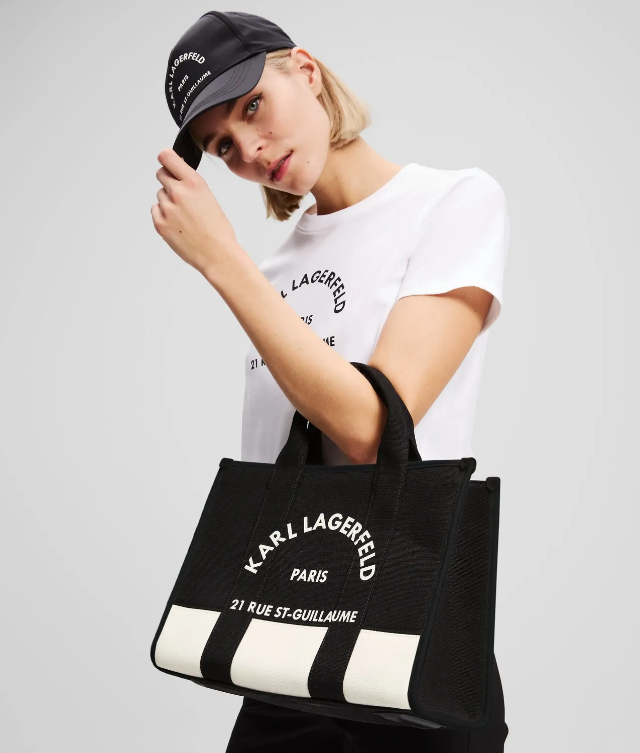 Karl Lagerfeld Rue St-Guillaume Tote Tasche Medium Logo