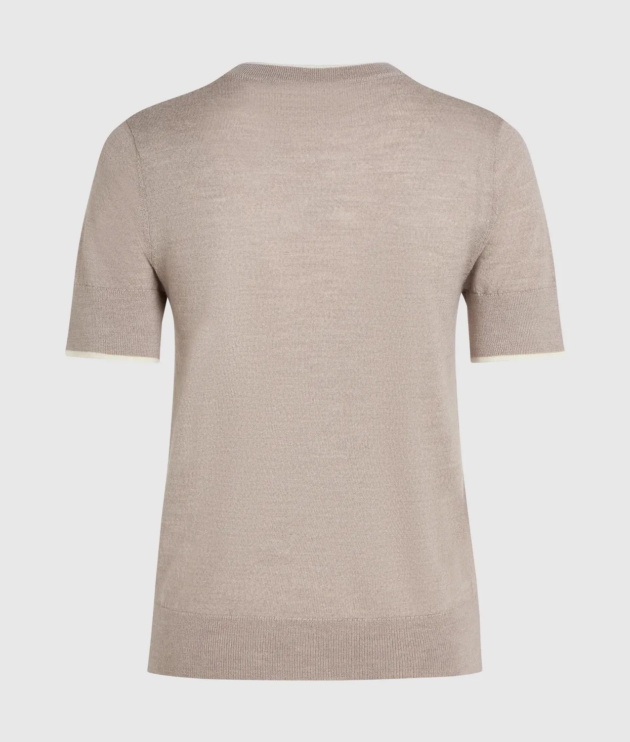 Karl Lagerfeld Merino T-Shirt Paspel Wolle