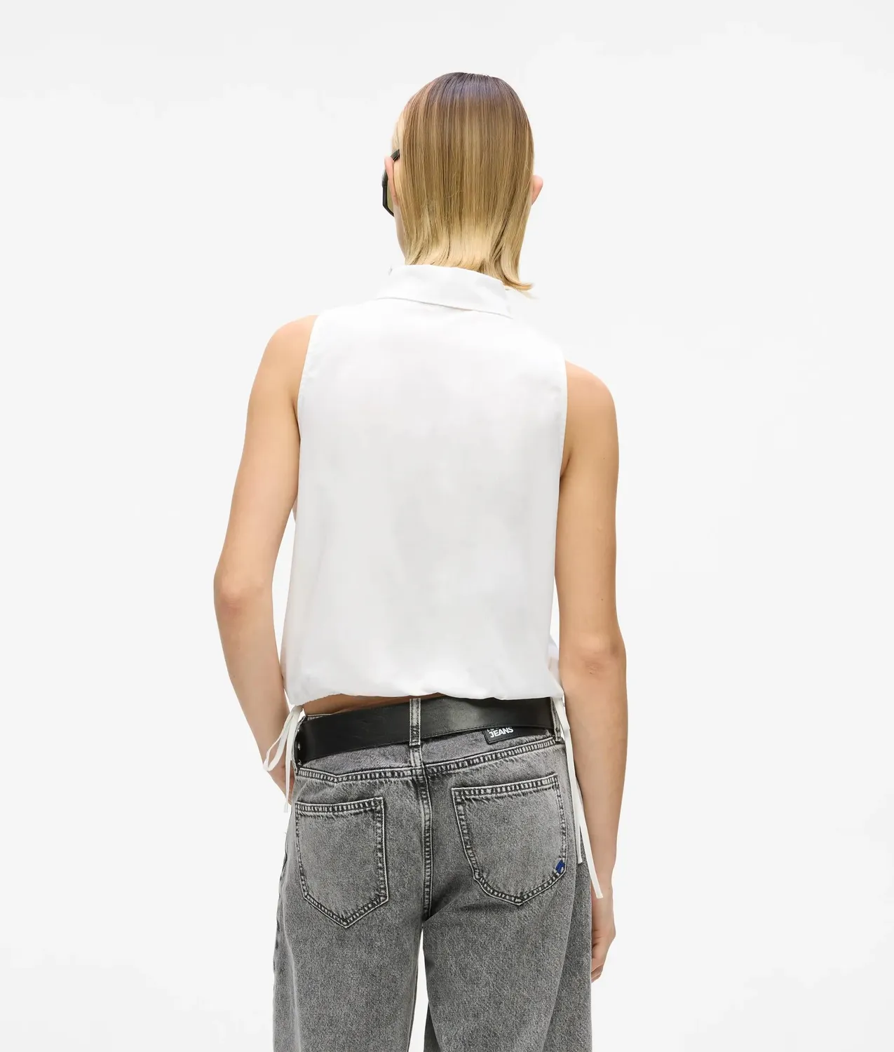 Karl Lagerfeld KL Jeans Bluse ärmellos Baumwolle