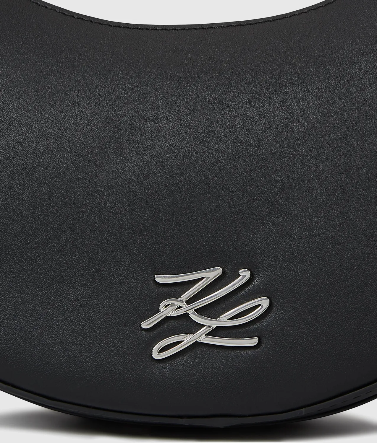 Karl Lagerfeld K/Autograph Moon Bow Umhängetasche Leder schwarz