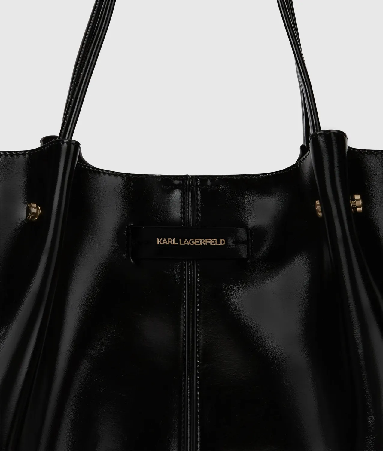 Karl Lagerfeld Exclusive K/Pierced large shiny Tote Glanzleder