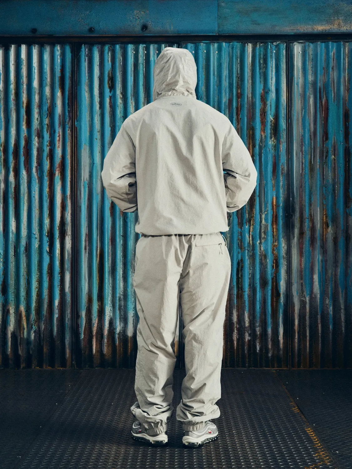 Corteiz Litework Quattro Jacke Grau Nylon