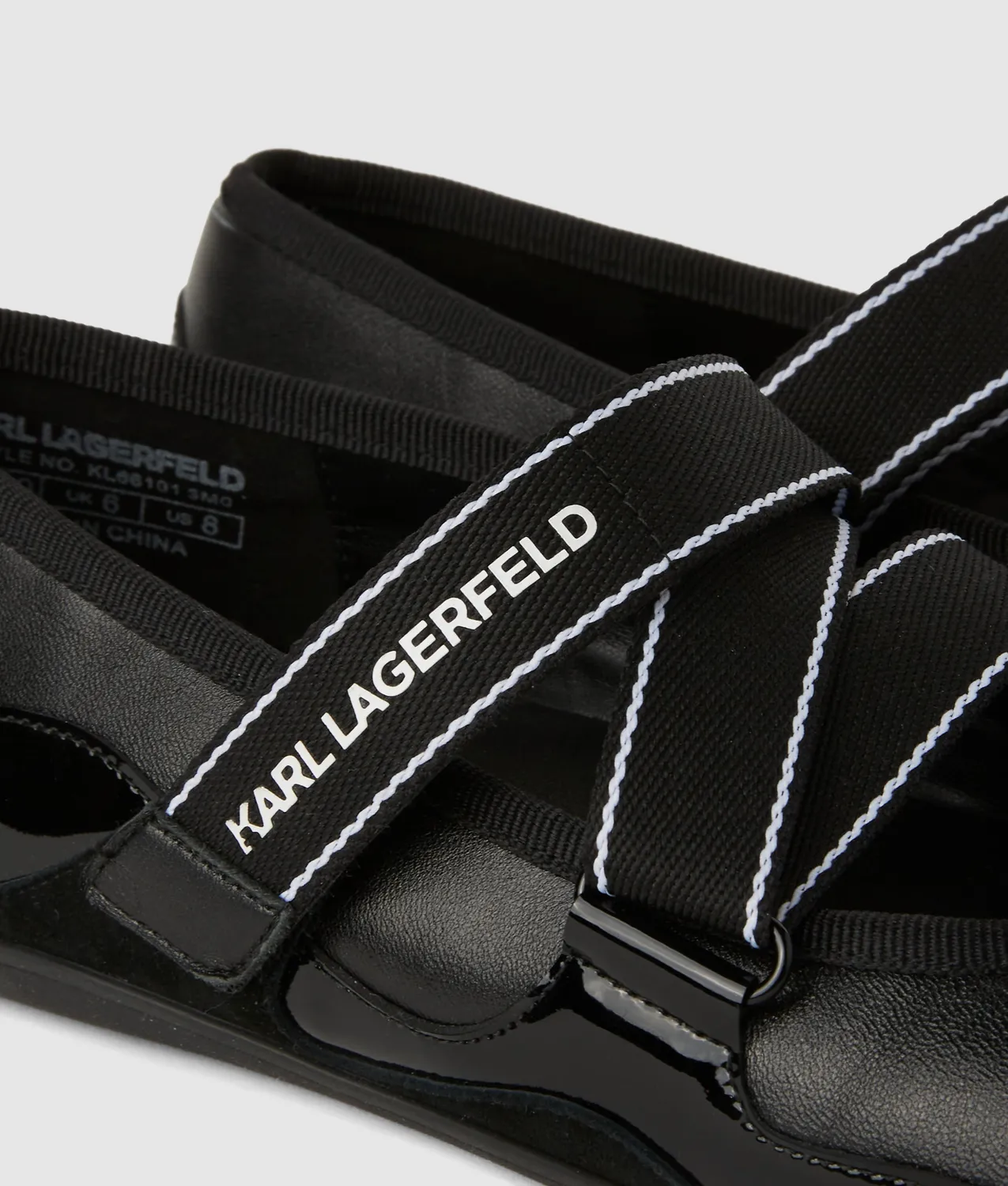 Karl Lagerfeld Altia Kross Ballerinas Leder metallic