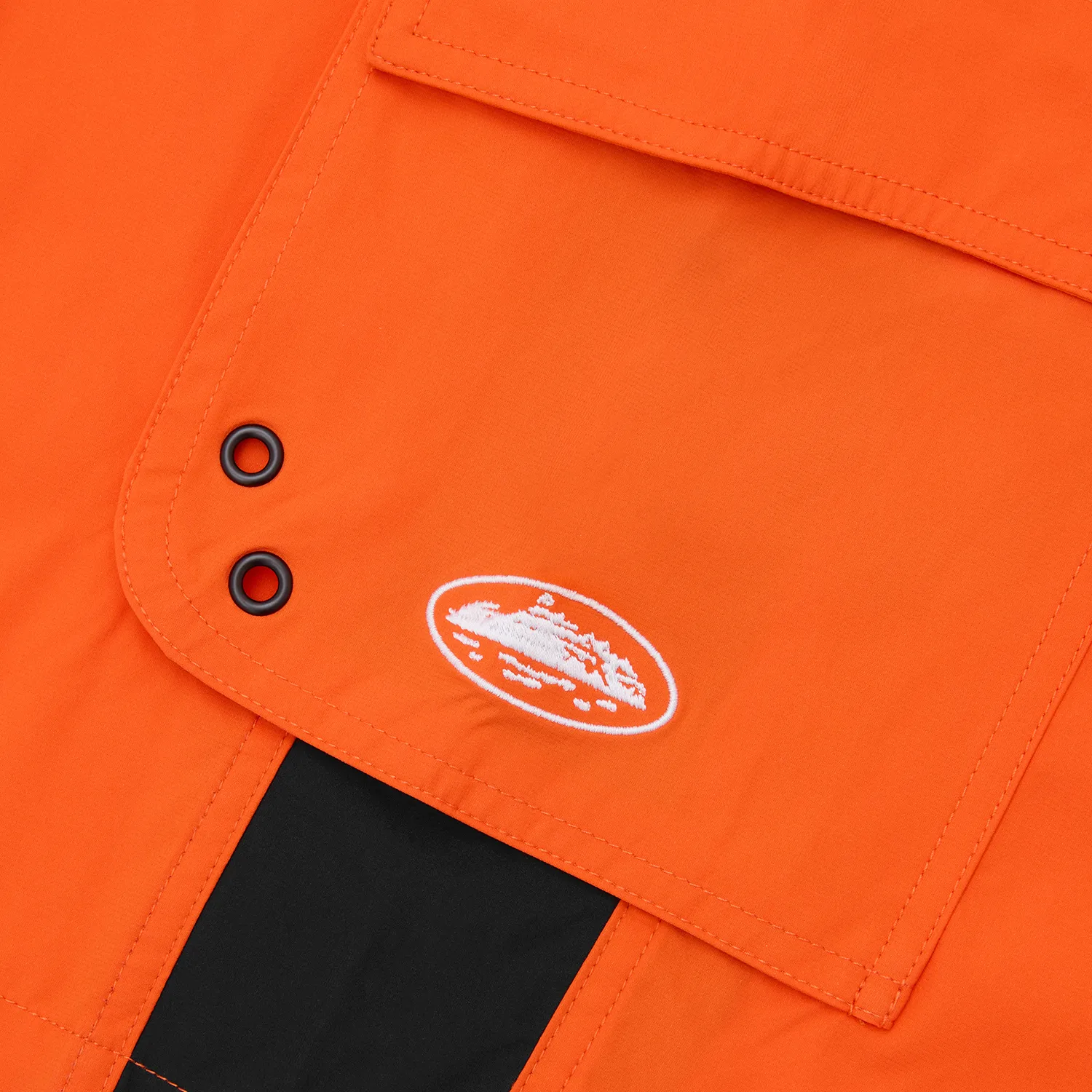 Corteiz Wave Short Shorts Orange Polyester Gr. 28-40