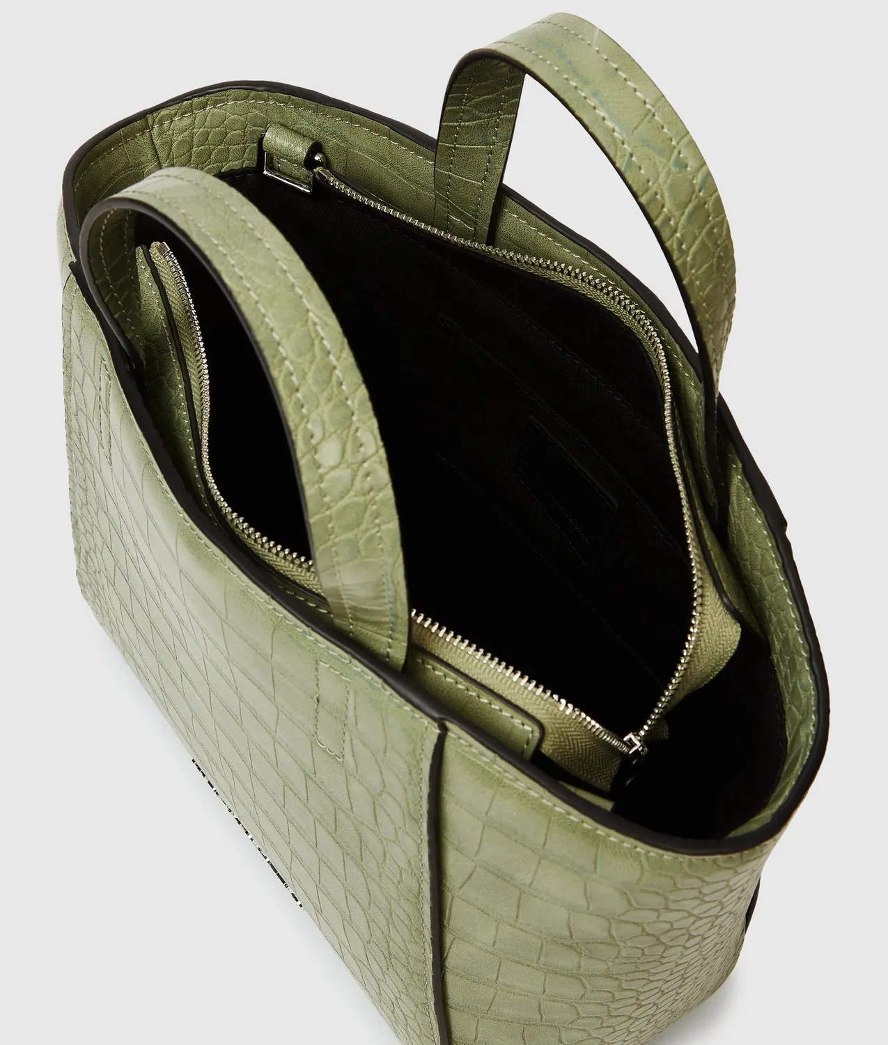 Karl Lagerfeld Jeans Croco Mini Tote Kroko-Optik kompakt