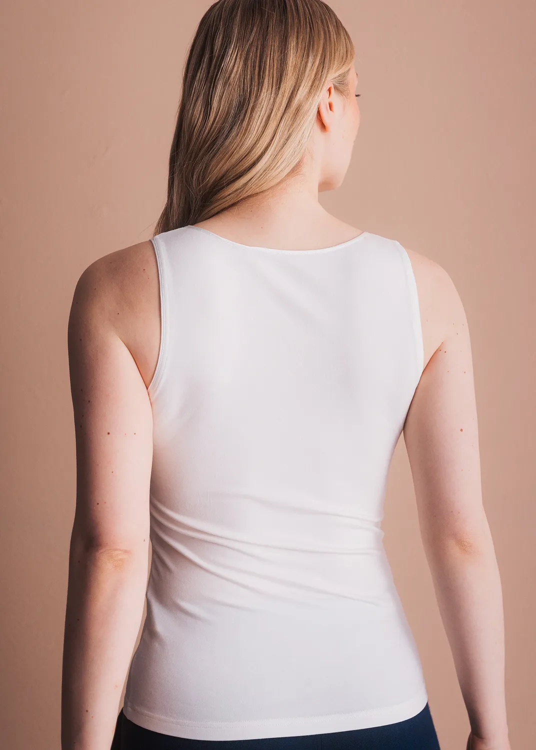 Senatex Basic-Top mit Rundhals Top Cream Gr.34 schmal