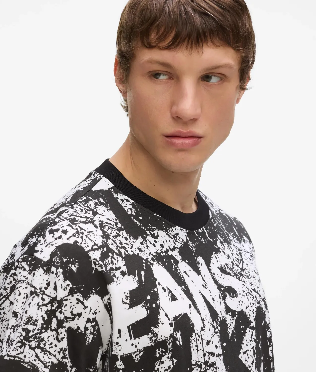 Karl Lagerfeld KL Jeans Relaxed All-Over Graphic T-Shirt Bio-Baumwolle