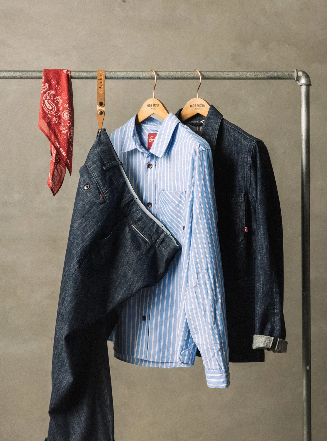 Mos Mosh Martin Paisley Neckerchief Baumwolle braun