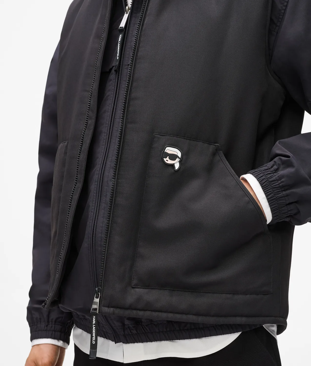 Karl Lagerfeld Ikon Padded Gilet Weste M leicht gefüttert