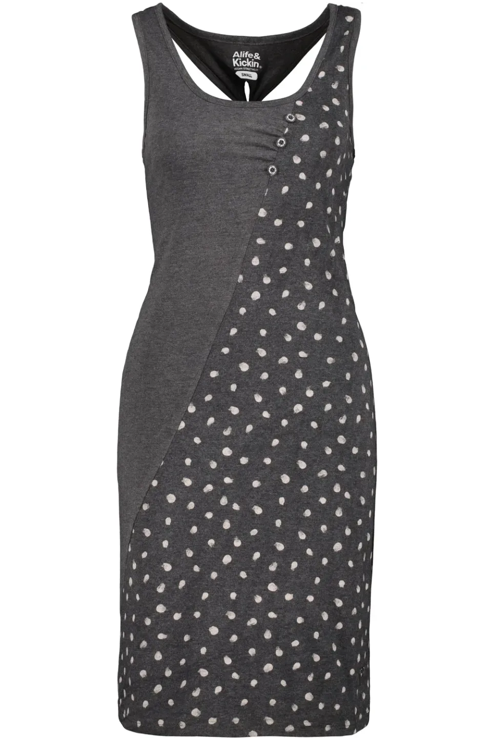 Alife & Kickin CameronAK B Dress Kleid Schwarz Ärmellos