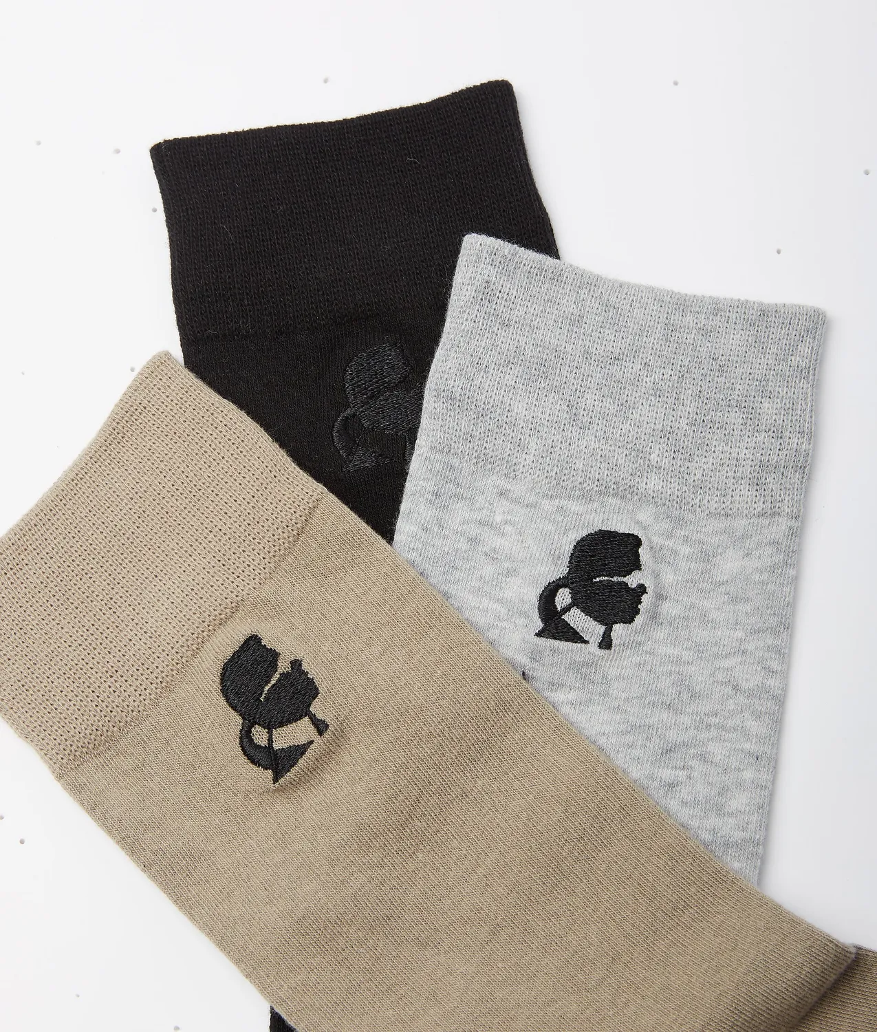Karl Lagerfeld Ikon Kameo Socken 3er Pack Schwarz