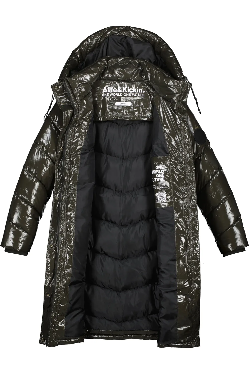 Alife & Kickin LolaniAK A Puffer Parka Schwarz Stepp