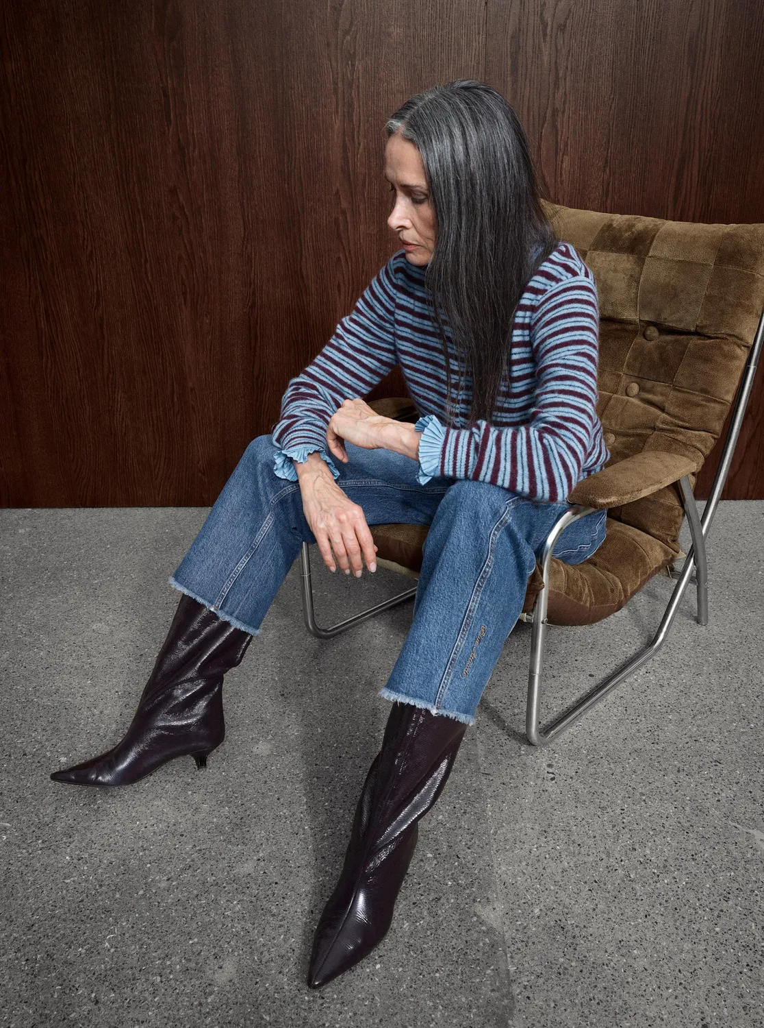 Mos Mosh Milvi Stripe Cardigan Port Royale gestreift