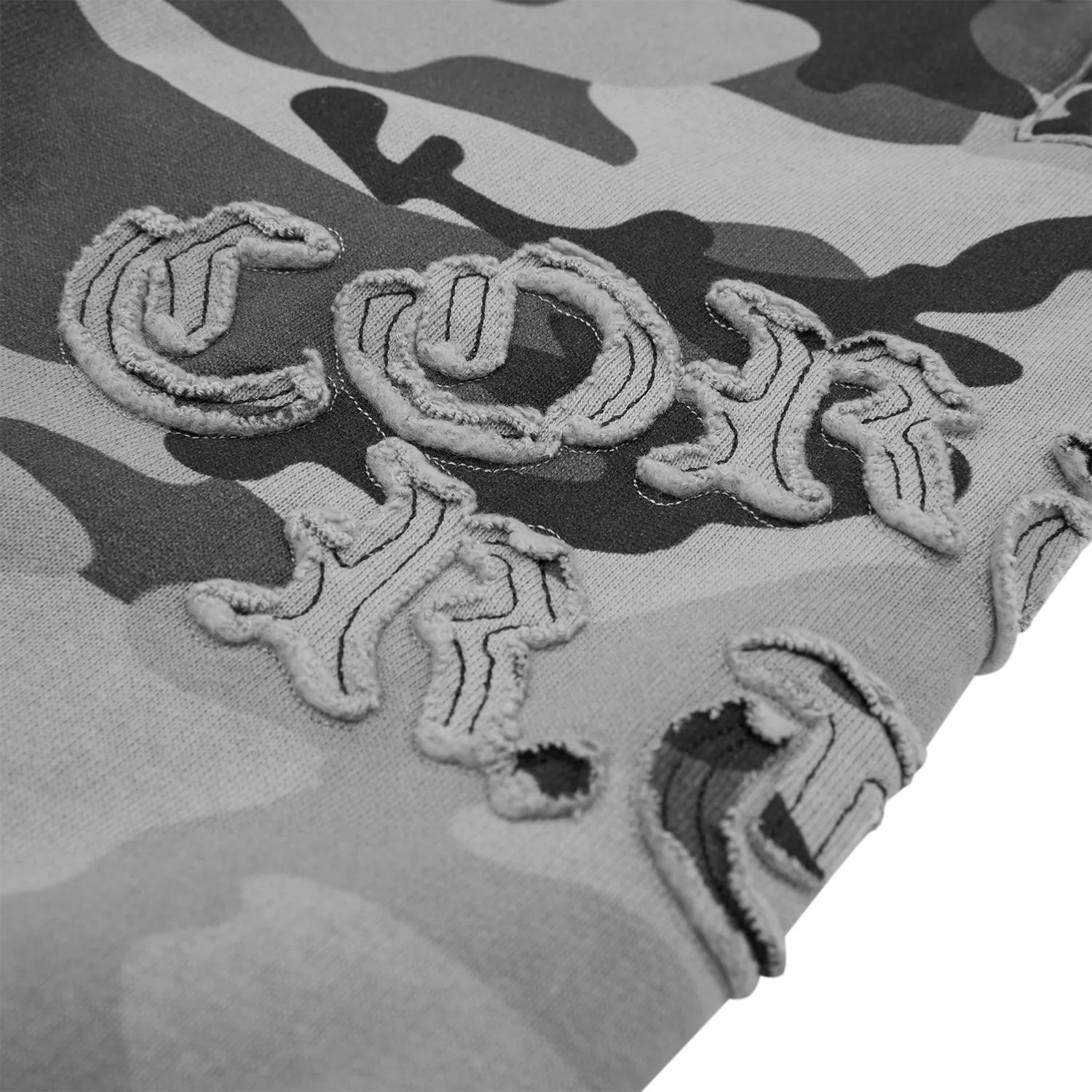 Corteiz Diplomatic Open Hem Sweatpant Jogginghose Washed Camo Baggy