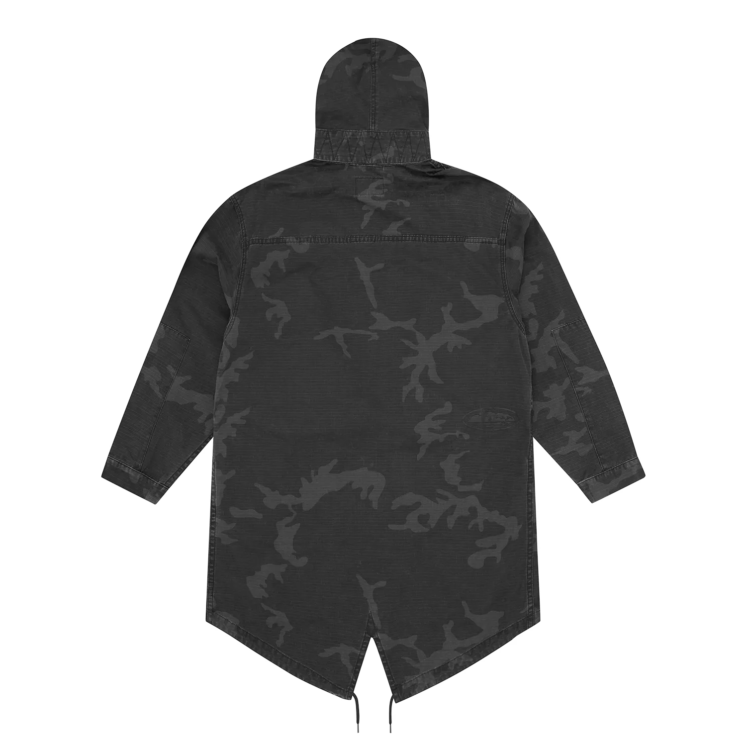 Corteiz Guerillaz Fishtail Parka Black Camo