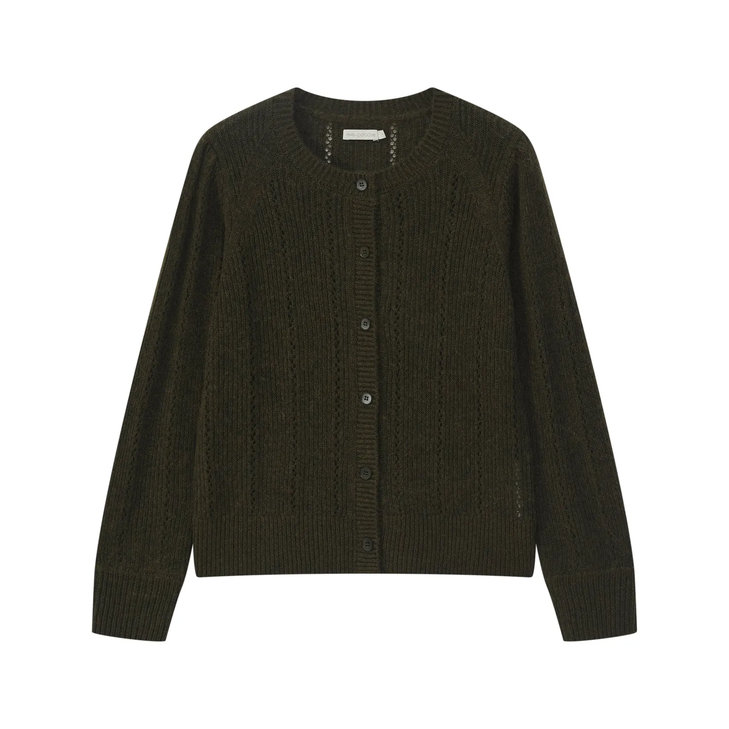 Senatex Strickjacke Knopfleiste Forest
