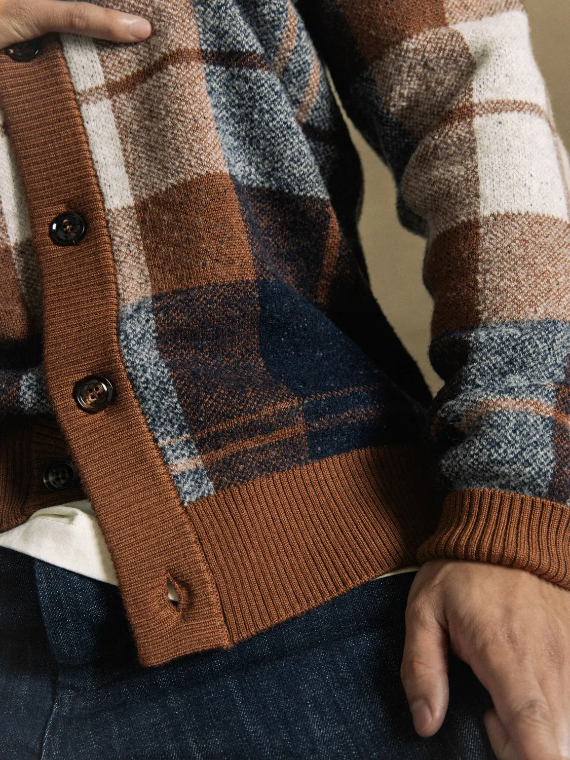 Mos Mosh Wando Cardigan Knit Strickjacke Cocoa Brown