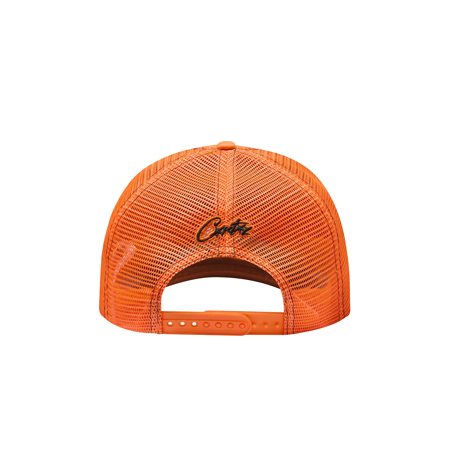 Corteiz Island Outline Trucker Cap Orange Snapback